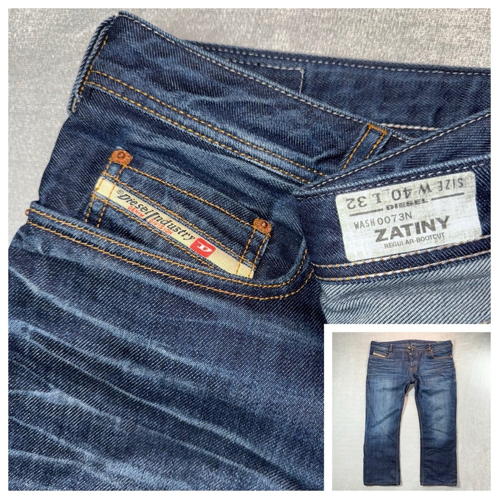 Diesel Men's Bootcut Jeans - Dark Blue
